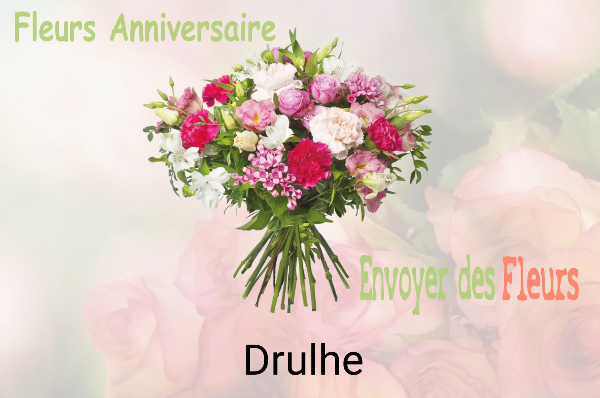 Bouquet de fleurs d’anniversaire livré à Drulhe