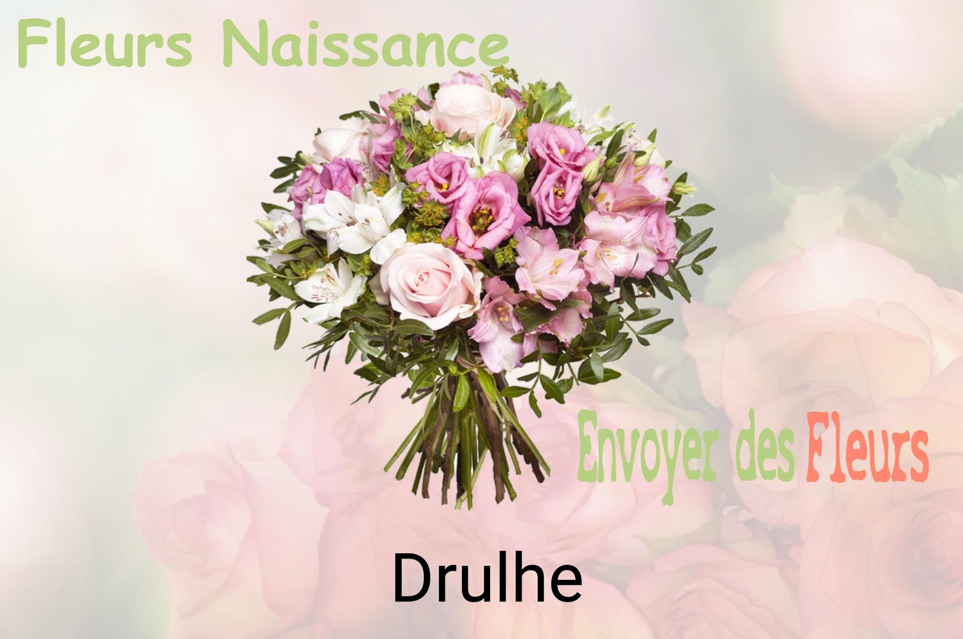Bouquet de fleurs de naissance livré à Drulhe